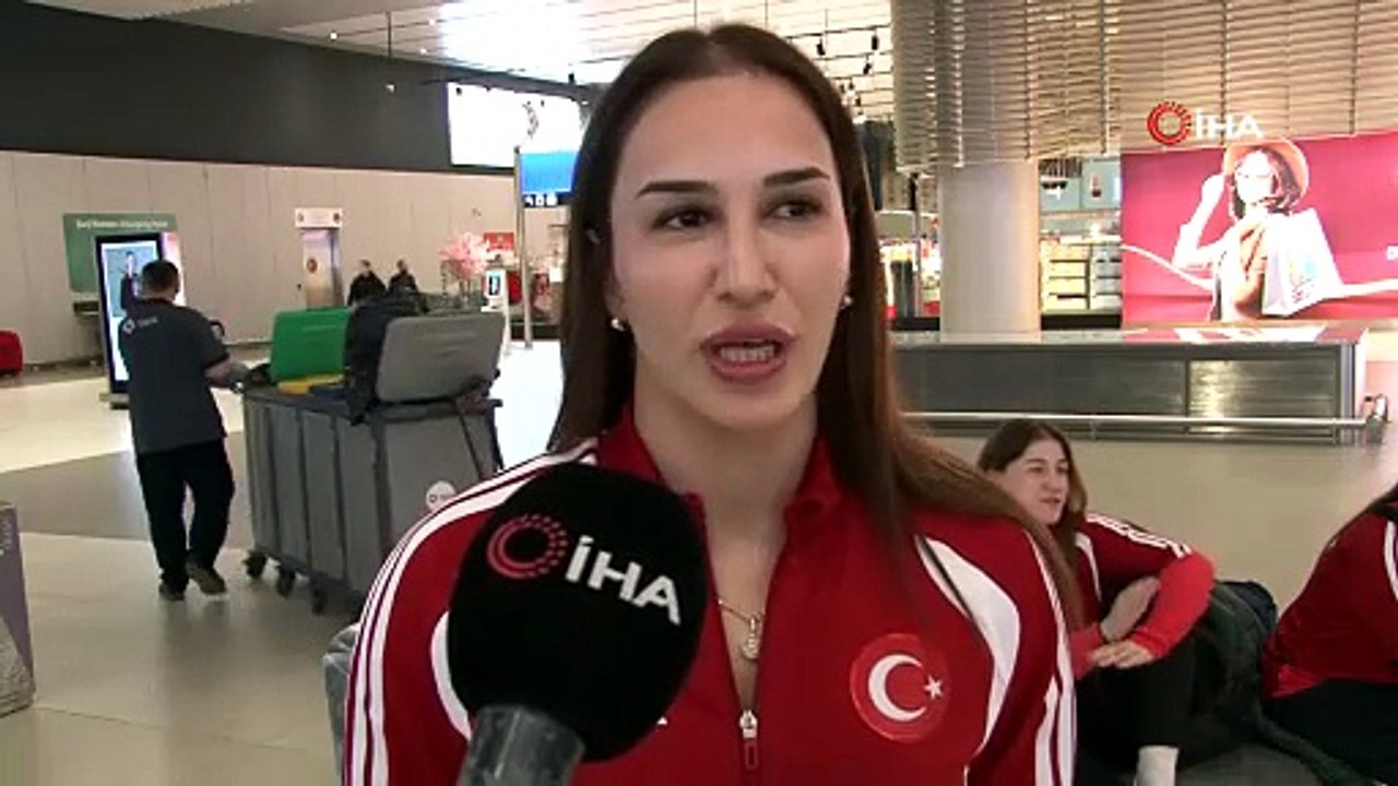Avrupa ikincisi Kadın Güreş Milli Takımı yurda döndü | Ajansspor | IHA