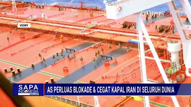 AS Perluas Blokade Selat Hormuz, Kapal Induk Kedua Dikerahkan | SAPA MALAM