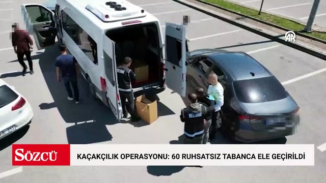 Kocaeli'de silah kaçakçılığı operasyonunda 60 ruhsatsız tabanca ele geçirildi