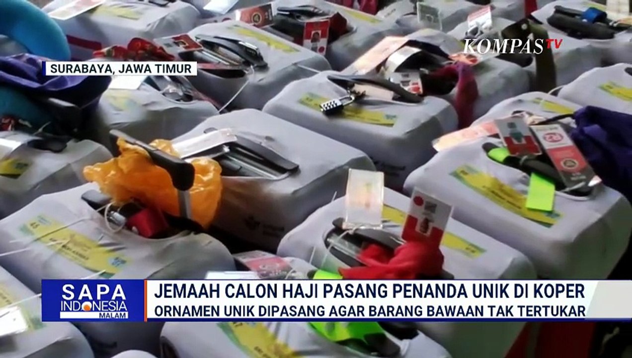 Unik! Begini Cara Jemaah Calon Haji Embarkasi Surabaya Tandai Koper agar Tak Tertukar