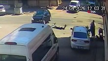 Sürücü Yola Savruldu!