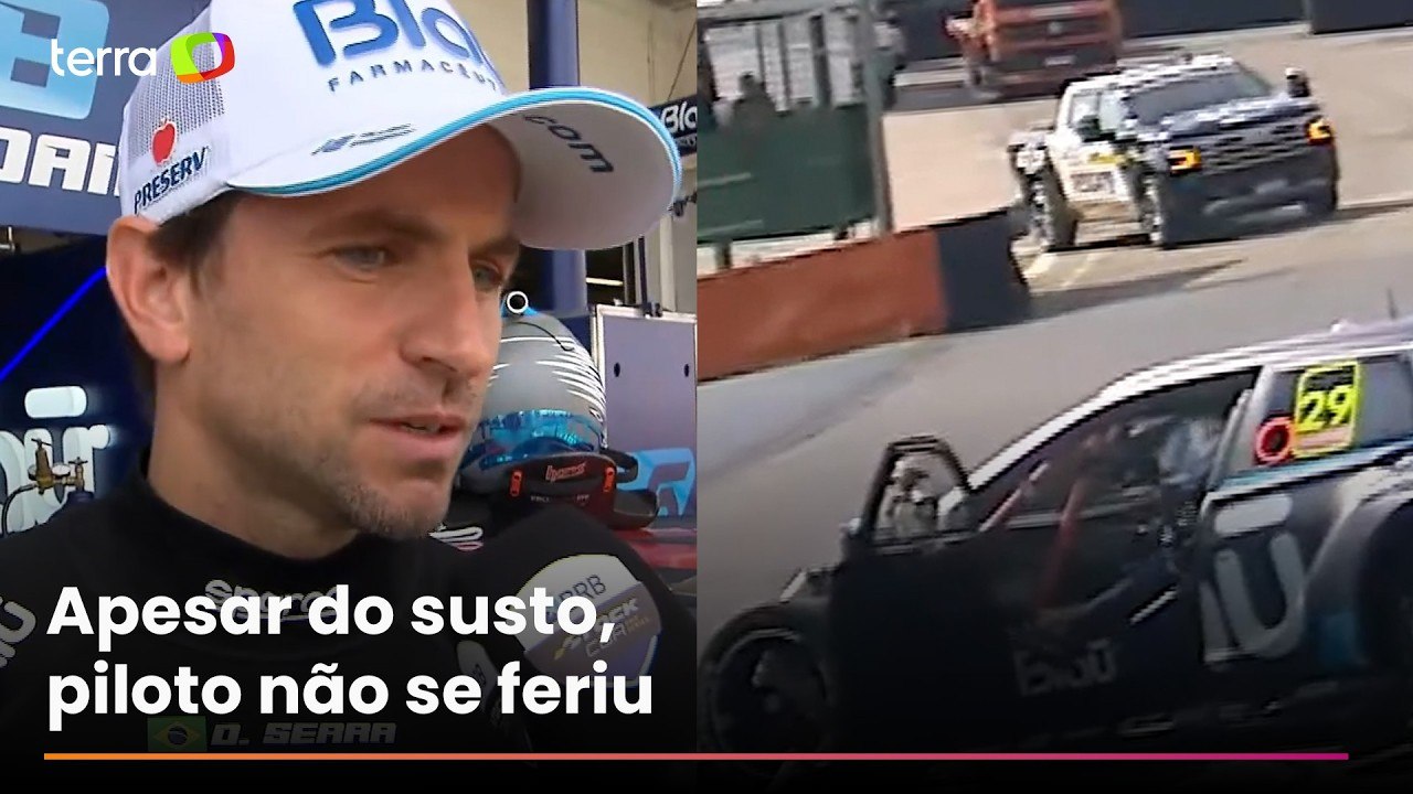 Stock Car: ‘A hora que freei alguma coisa quebrou’, diz Daniel Serra após acidente em Interlagos