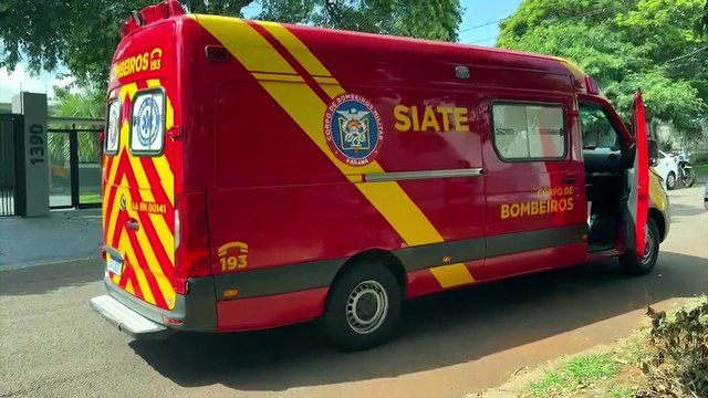 Motociclista fica ferido ao sofrer queda na Rua Maringá, em Cascavel