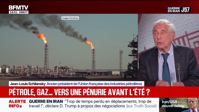 Pétrole : Si [les tensions au Moyen-Orient] durent encore deux ou trois mois, effectivement, il y aura des problèmes d'approvisionnements , explique Jean-Louis Schilansky, ancien président de l'Union française des industries pétrolières