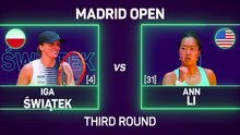 Swiatek retires in Madrid Open third round