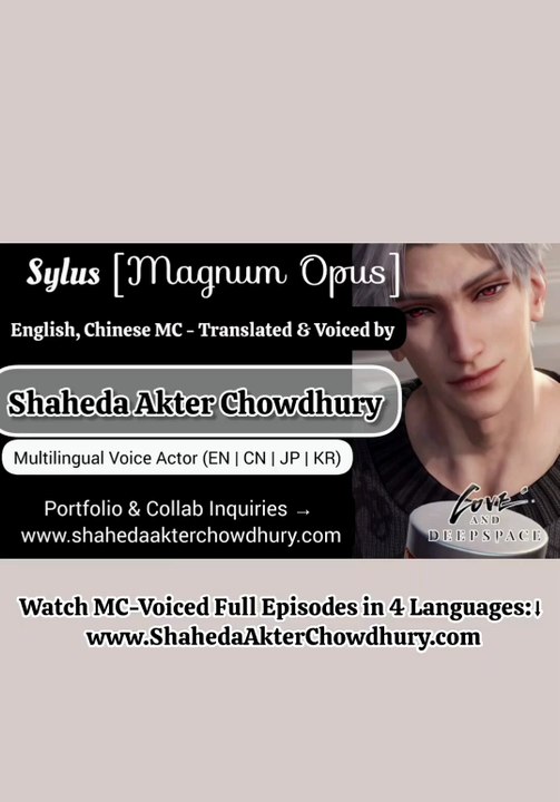 Magnum Opus (Sylus) | English, Chinese Female MC Voice dub & translated by Shaheda Akter Chowdhury