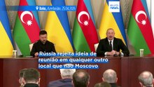 Zelenskyy diz que está pronto para se encontrar com Putin no Azerbaijão