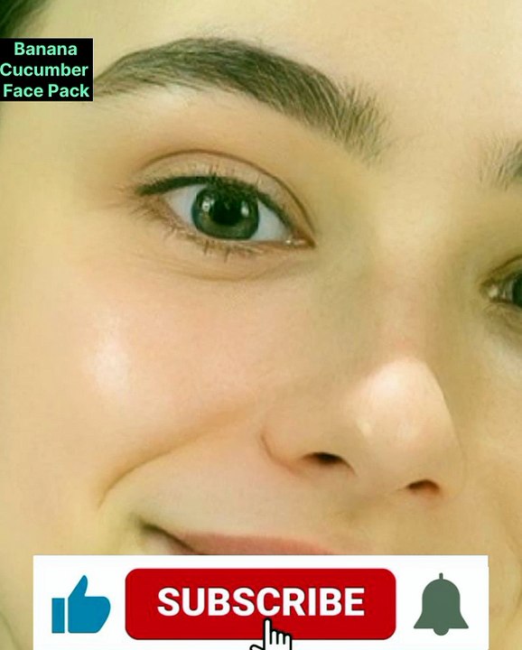 Banana Face Mask For Whitening Skin|Banana Face Pack With Cucumber For dullness 'Acne To Get Bright Skin|