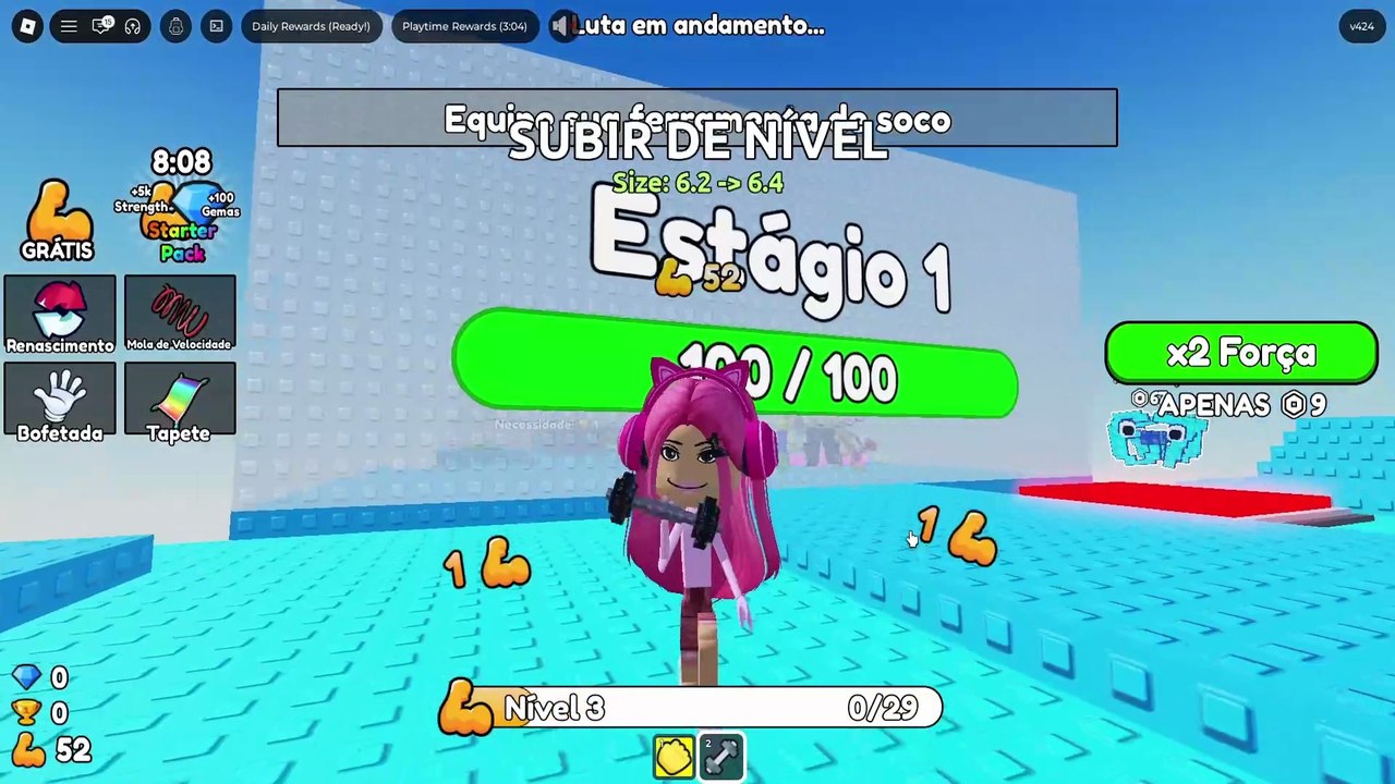 Roblox: +1 Obby Troll de Força