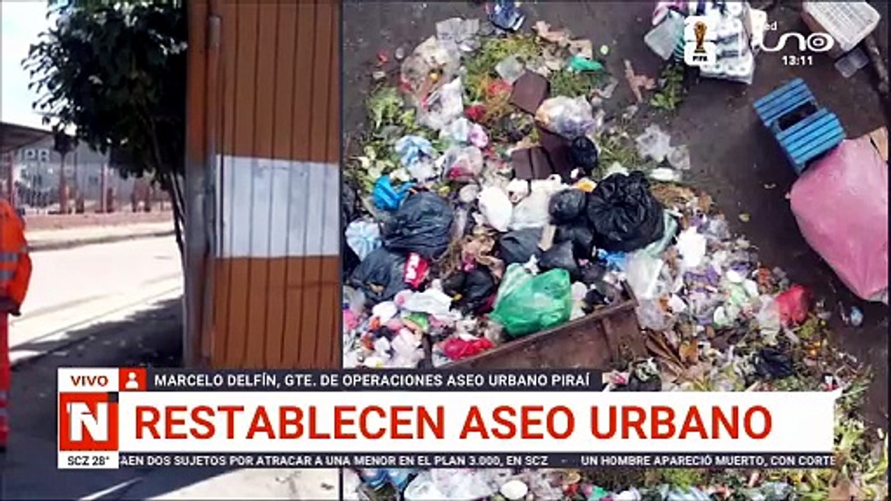 RESTABLECEN ASEO URBANO