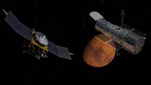 Mars Escaping Water -  Mystery 'Unlocked' By Hubble And MAVEN