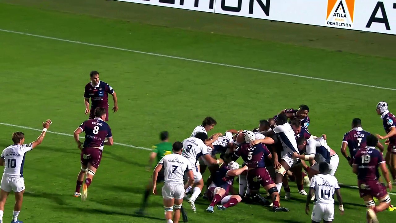 TOP 14 - Essai de Yacouba CAMARA (MHR) - Union Bordeaux-Bègles - Montpellier Hérault Rugby