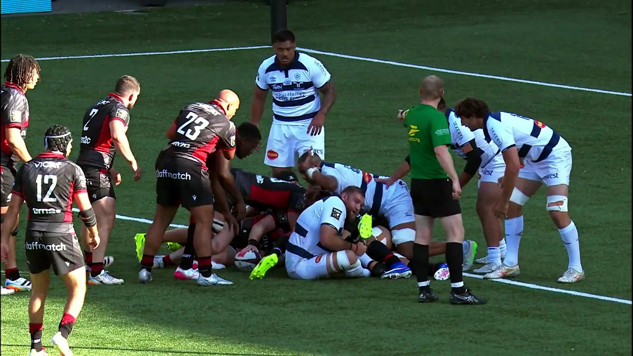 TOP 14 - Essai de M. Guillard (LOU) - LOU Rugby - Castres Olympique