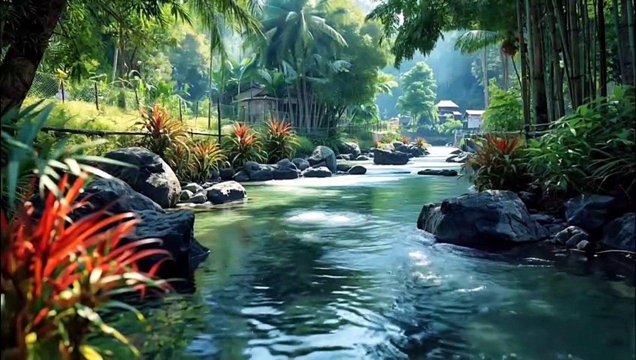 Feel Relax in Minutes with Gentle River Flow | Calming Water Sounds for Deep Sleep