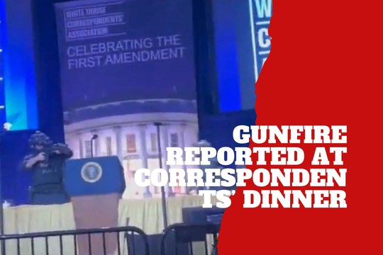 White House Correspondents’ Dinner hits tense moment after loud detonations
