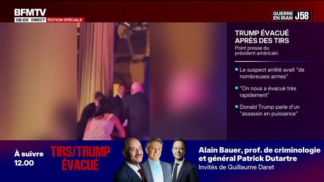 États-Unis: Donald Trump évacué après des tirs au dîner des correspondants de la Maison Blanche