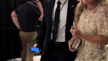 Bath uk | Video shows Erica Kirk being hastily escorted out after the White House Correspondents' Dinner.