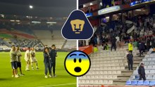 Pumas queda atrapado en la cancha del Estadio Hidalgo; porra de Pachuca no los deja salir