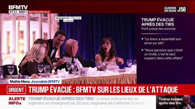 Donald Trump évacué: le récit des minutes qui ont précédé les tirs au dîner des correspondants de la Maison Blanche