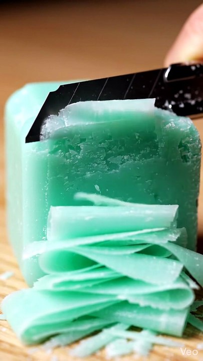 Satisfying Soap Cube Slicing ASMR | Perfect Grid Cuts & Crunchy Sounds