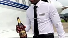 The pilot vibing with the HENNESSY VIBES by MIC IYKE