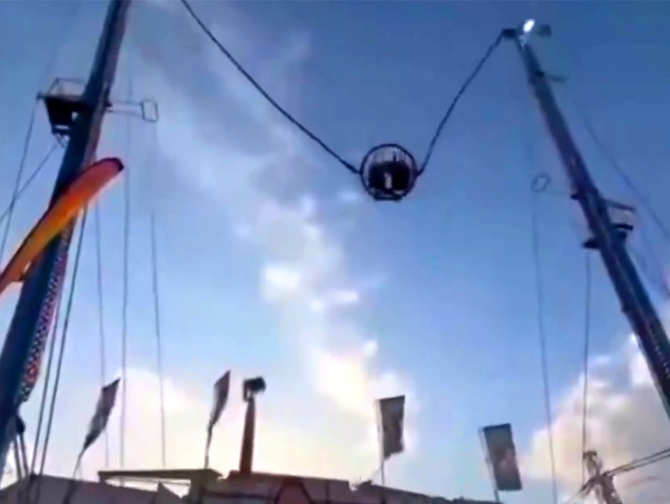 Horror auf volksfest: bungee-seil reißt plötzlich ab