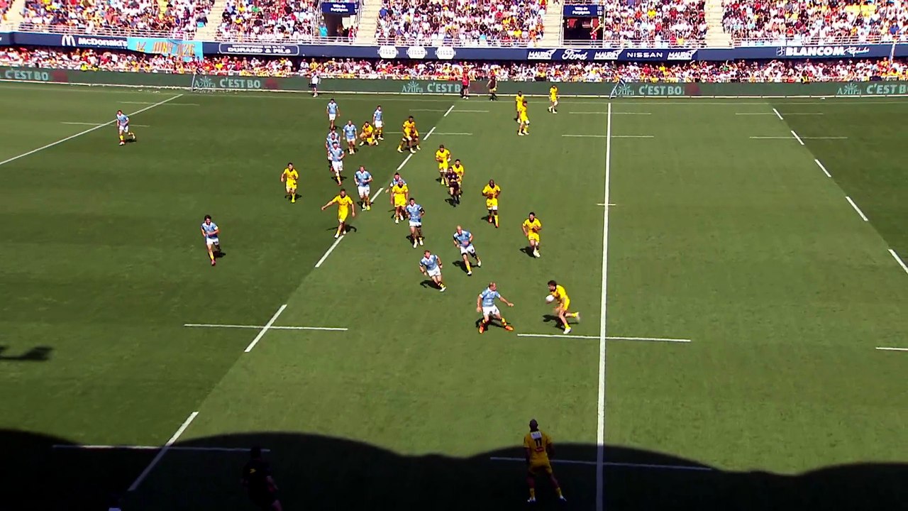 TOP 14 - Essai de Nolann LE GARREC 2 (SR) - USA Perpignan - Stade Rochelais