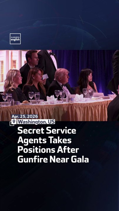Secret Service Agents Takes Positions After Gunfire Near Gala