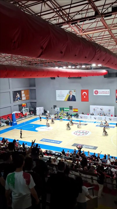 İlk Yarı Sonucu - Beşiktaş 51-51 Club Deportivo Amivel - EuroCup3 Avrupa Tekerlekli Sandalye Basketbol Şampiyonası Final