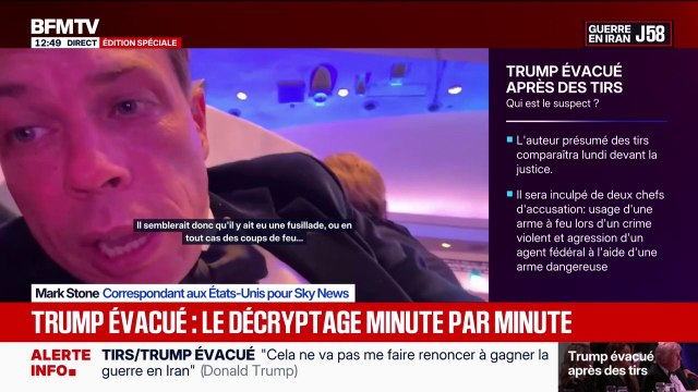 Il semblerait qu'il y ait une fusillade : un journaliste de Sky News se filme après les tirs au dîner des correspondants de la Maison Blanche