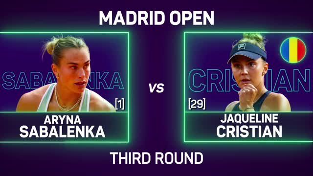 Sabalenka eases into Madrid Open fourth round to set up Osaka clash