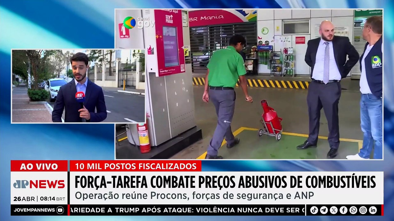 Força-tarefa nacional já fiscalizou 10 mil postos para conter preços abusivos de combustíveis
