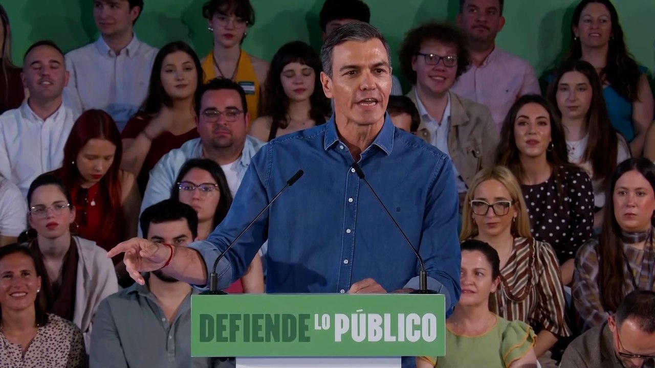 Pedro Sánchez contra el "pacto de señoros" entre Feijóo y Abascal pide el voto para María Jesús Montero en Andalucía