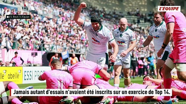 Le record d'essais sur une saison en Top 14 déjà battu à quatre journées de la phase finale - Rugby - Top 14