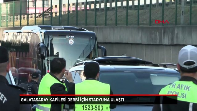 Galatasaray kafilesi dev derbi için RAMS Park'a ulaştı
