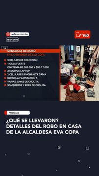 ¿Qué se llevaron? Detalles del robo en casa de la alcaldesa Eva Copa