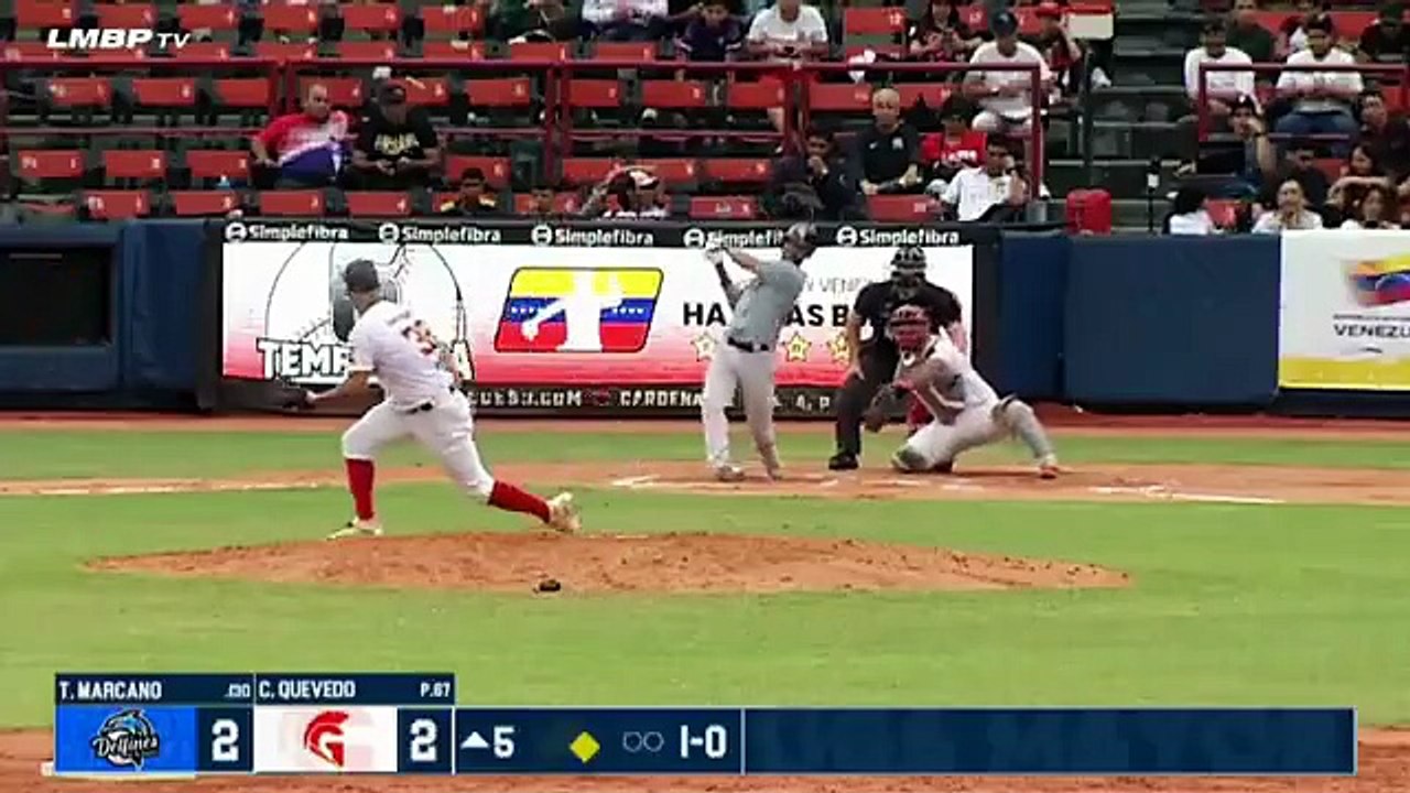 Tucupita Marcano conecta su primer HR del año en la LMBP