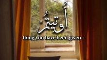 ﴿ فَمَا أُوتِيتُمْ مِنْ شَيْءٍ فَمَتَاعُ الحَيَاةِ الدُّنْيَا وَمَا عِندَ اللَّهِ خَيرٌ وَأَبْقَىٰ ﴾