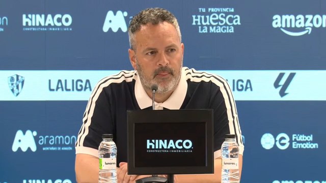 Rueda de prensa de David Navarro tras Huesca vs Zaragoza