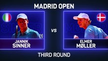 Sinner comfortably beats Moller to progress in Madrid