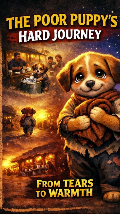 The Poor Puppy’s First Warm Night 🐶✨ Emotional Village Story