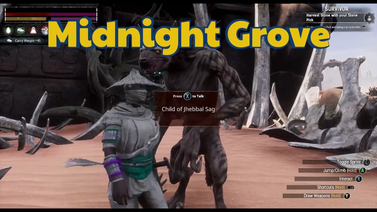 Conan Exiles the Midnight Grove Jhebbal sag