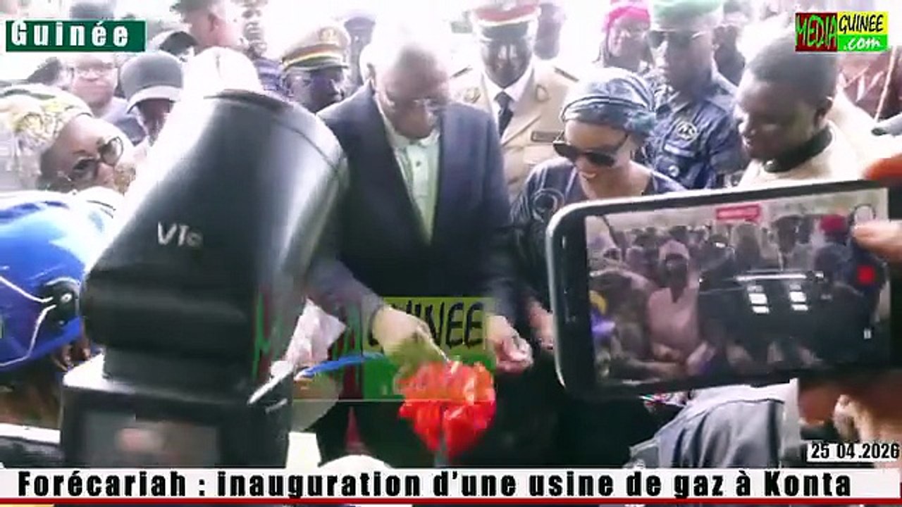 Aboubacar Camara salue l’inauguration d’une usine de gaz