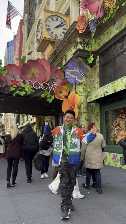 Nelson Wang visited Macy's Herald Square on 34th Street in Manhattan on April 26, 2026.