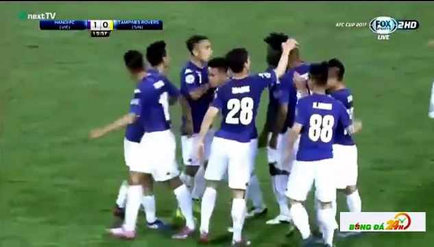 Hà Nội FC 4-0 Tampines Rovers - Goals and Highlights (15/3/2017) | FOX Sports 2 HD (ViettelTV)