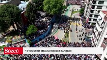 10 ton mesir macunu 20 dakikada havada kapışıldı