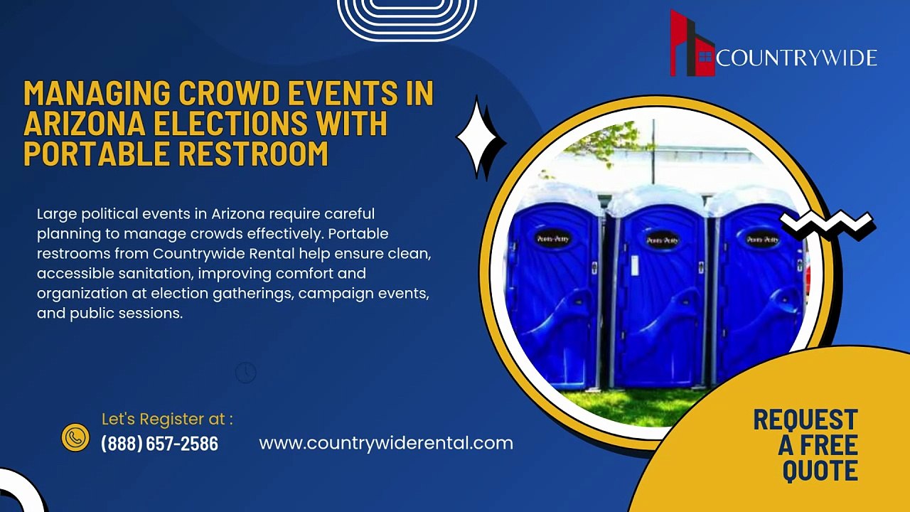 Managing Crowd Events in Arizona Elections with Portable Restroom