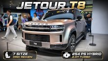 Jetour T8 SUV: Premiere mit 3 Reihen und Hybrid-Power