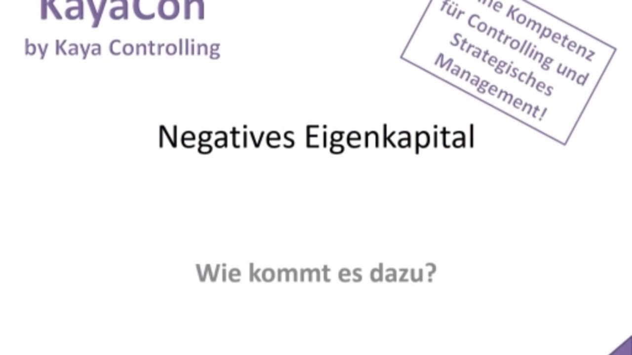 Negatives Eigenkapital