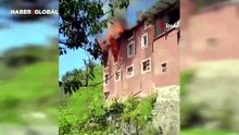 Yangında eşyalar küle döndü, Kur’an-ı Kerim zarar görmedi, köylüler şoke oldu